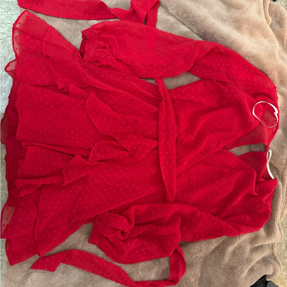 B. Smart Red Holiday Dress